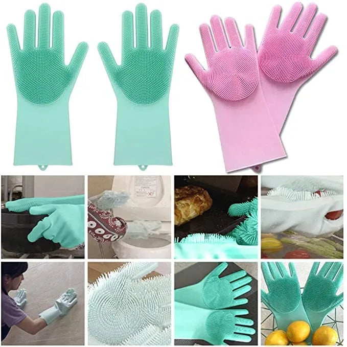 Silicon Washing Gloves